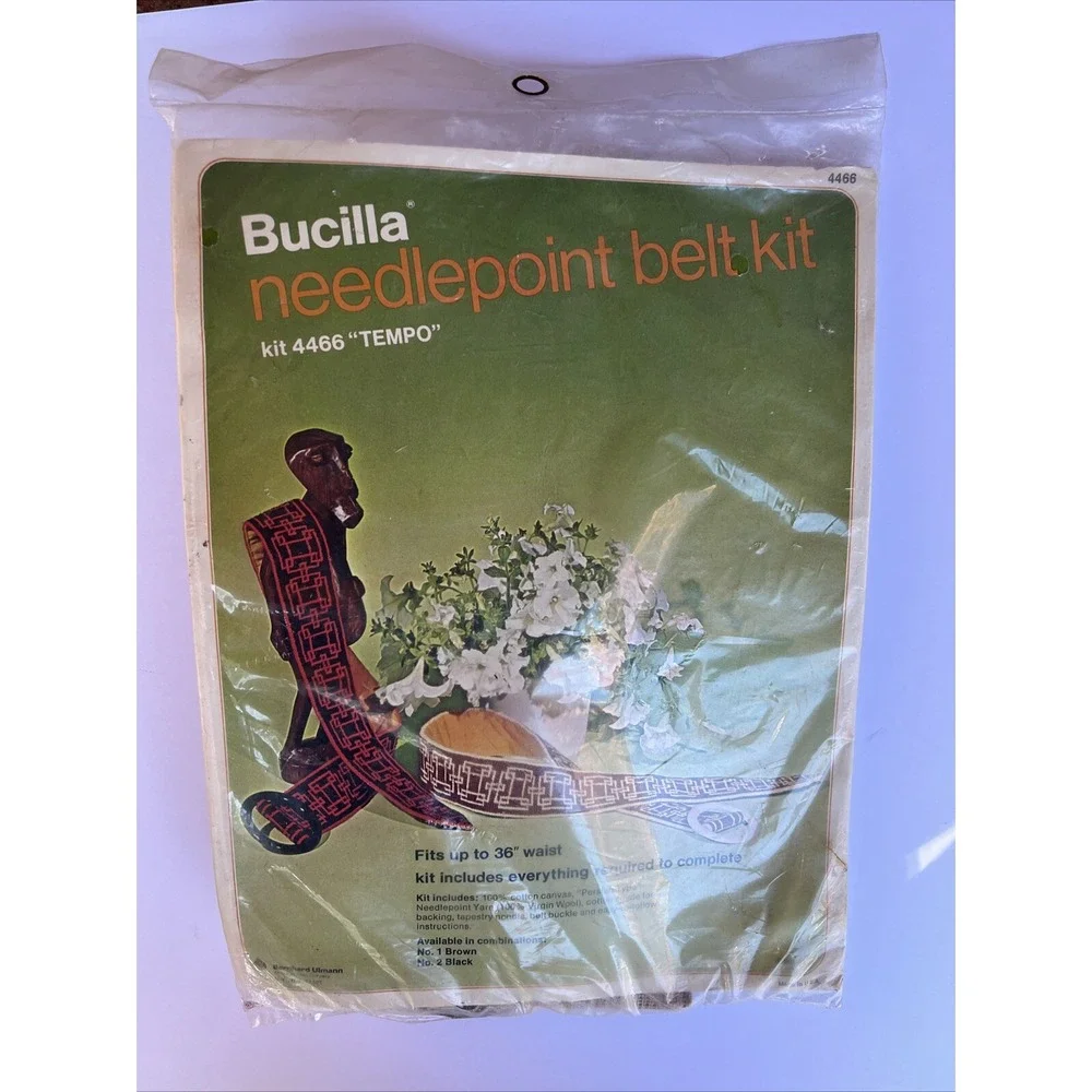 VTG 70s Bucilla Needlepoint 